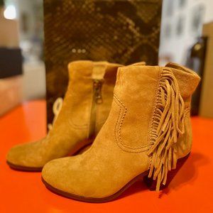 Sam Edelman Louie Bootie in Tan Suede, Size 7.5